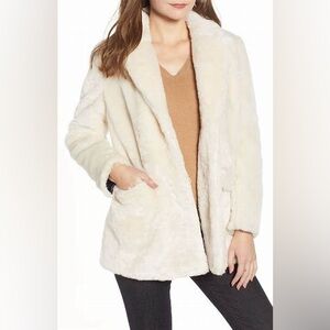 J. Crew faux fur jacket